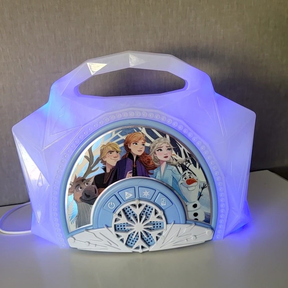 Disney Frozen‎ 2 eKids Sing-Along Boombox Karaoke Speaker Lights Up With Mic